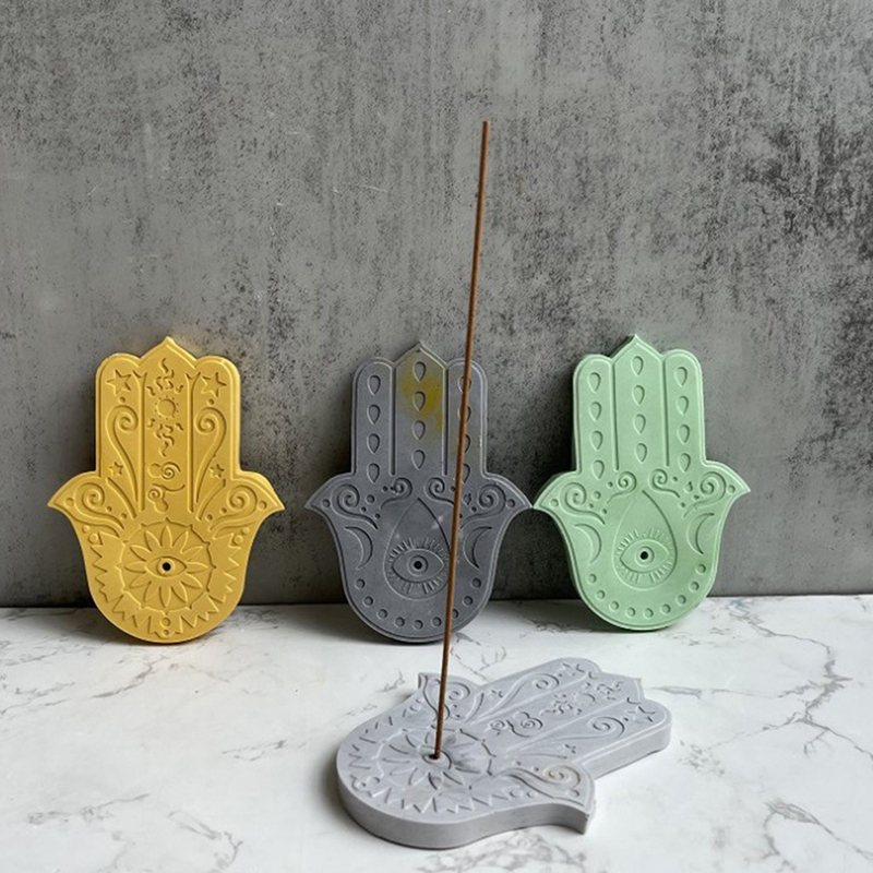 Silicone Mold Tray - 2Pcs/Set Hand Of Fatima Incense Sticks