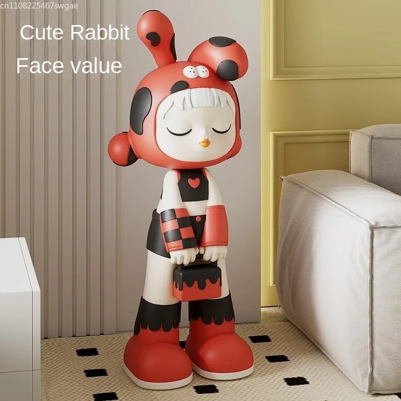 Art Cartoon Girl Statue Indoor - Resin Crafts ulasan dan harga
