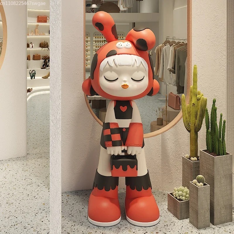 Art Cartoon Girl Statue Indoor - Resin Crafts ulasan dan harga