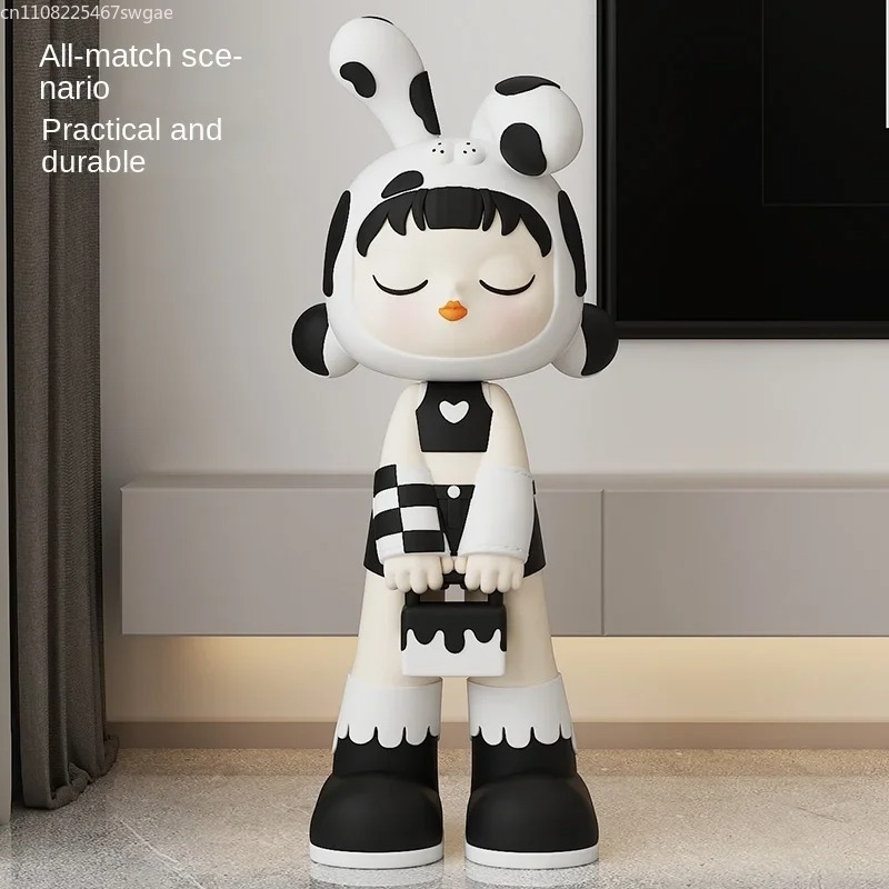 Art Cartoon Girl Statue Indoor - Resin Crafts ulasan dan harga
