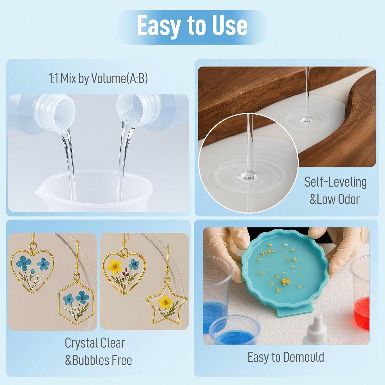 Crystal Clear Epoxy Resin 1:1  - Resin Jewelry Kit ulasan dan harga