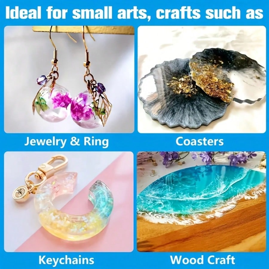 Crystal Clear Epoxy Resin 1:1  - Resin Jewelry Kit ulasan dan harga