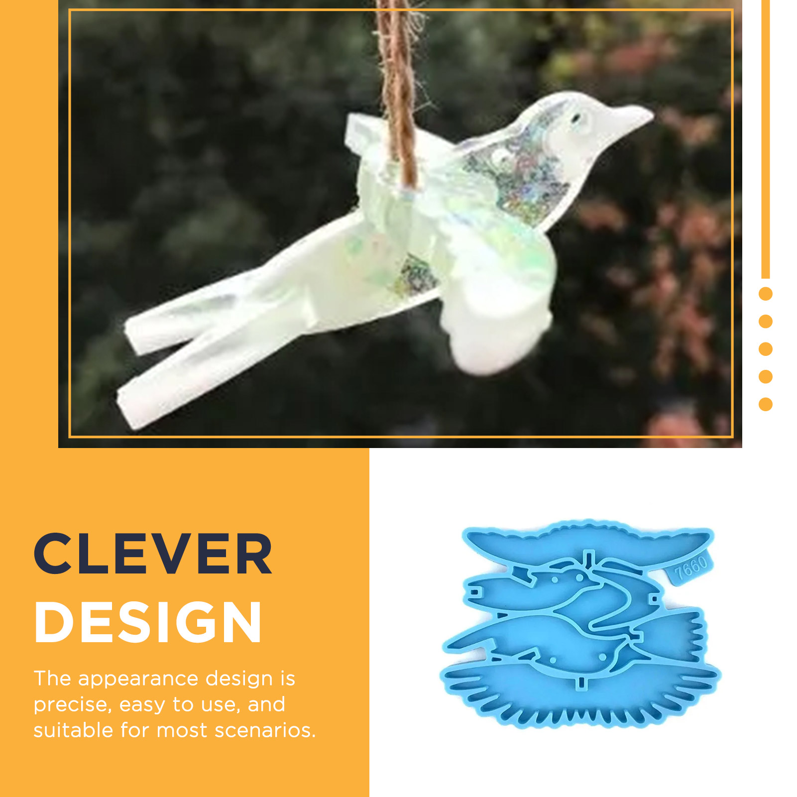 Silicone Hummingbird Mold for  - Resin Craft Ideas ulasan dan harga