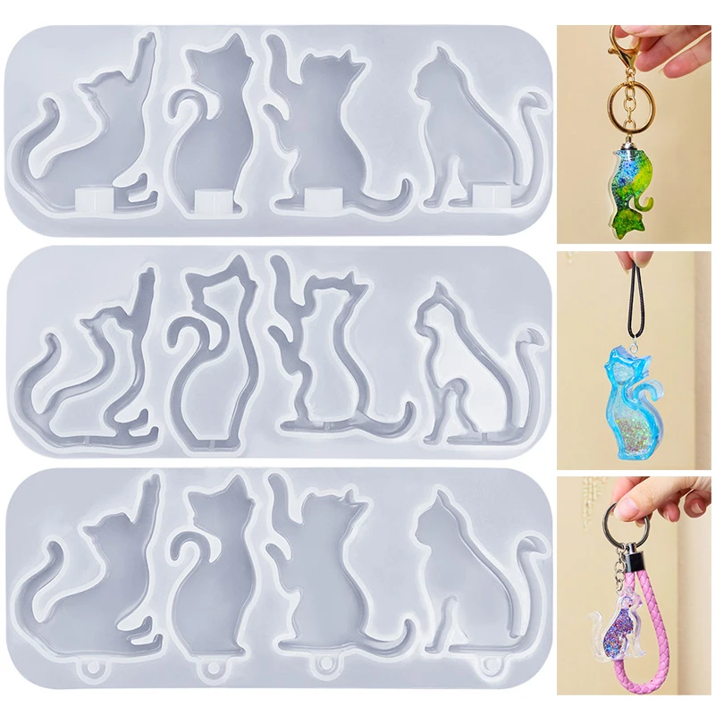 DIY Cat Shape Keychain Pendant - Serving Tray Mold ulasan dan harga