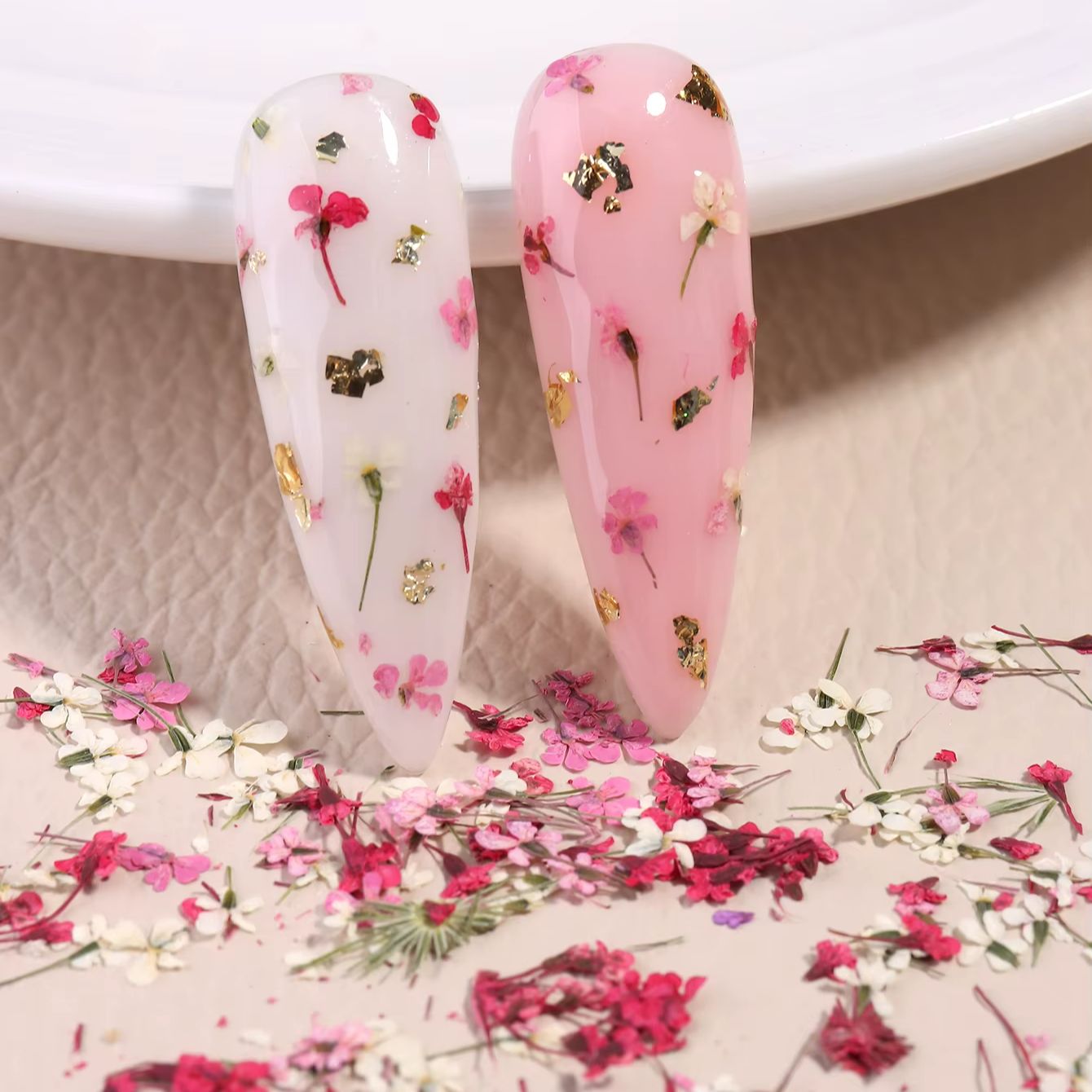 3D Mix Colors Flower Nail Art  - Resin Craft Ideas ulasan dan harga