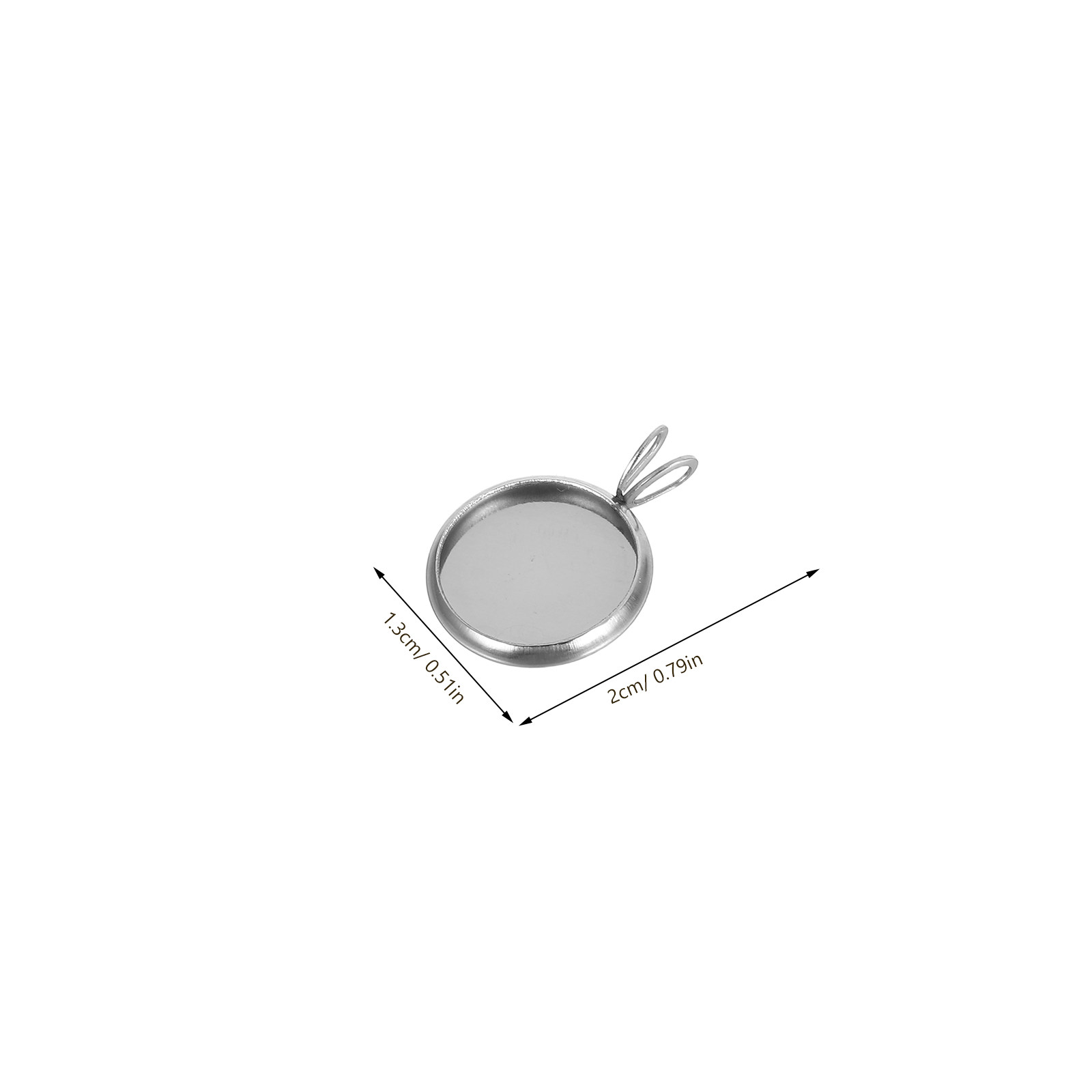 10Pcs 12Mm Round Tray Pendant  - Resin Crafts Diy ulasan dan harga
