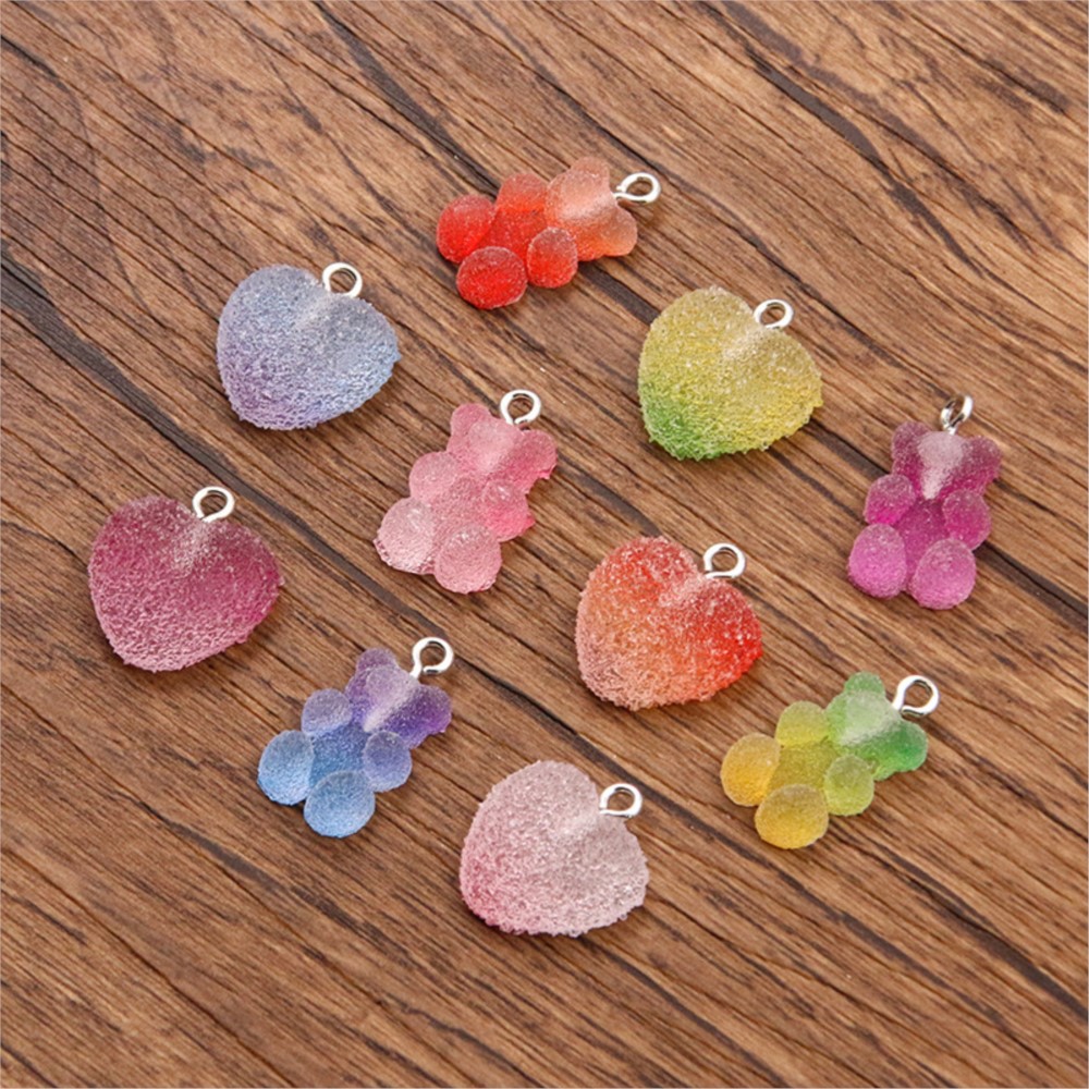 20Pcs Gradient Color Candy Res - Resin Craft Projects ulasan dan harga