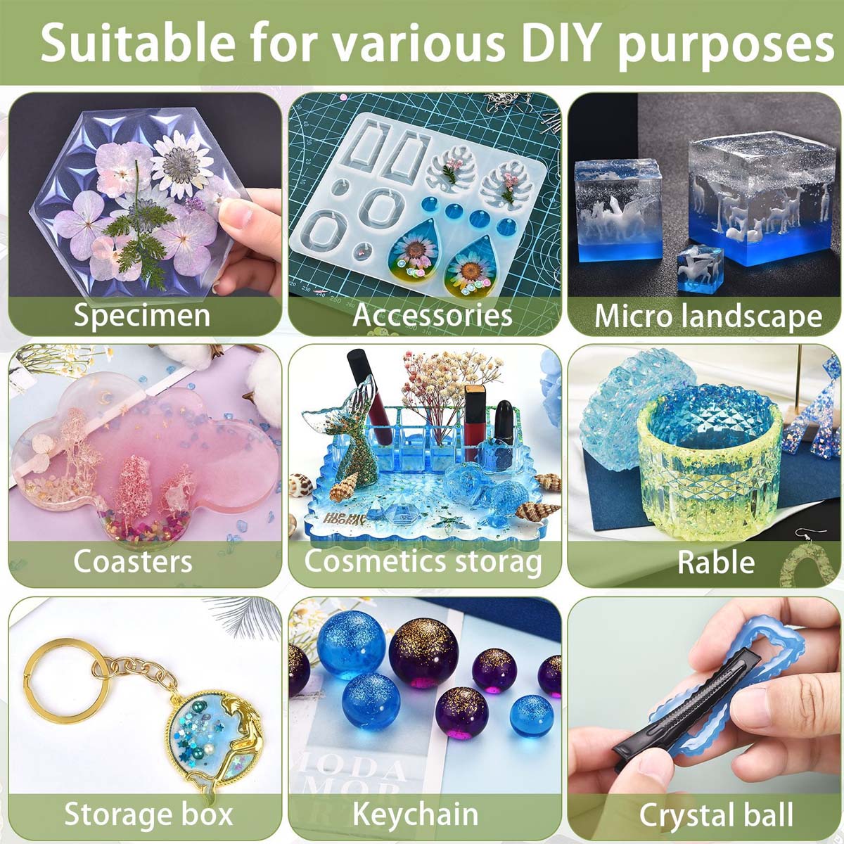 5ml/Bottle Epoxy Resin Pigment - Epoxy Uv Resin Kit ulasan dan harga